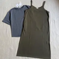 studio CLIP スタディオクリップ キャミワンピ＆Tシャツセット