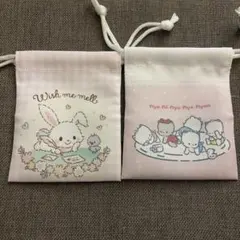サンリオ セリア プチ巾着 ニャニィニュニェニョン ウィッシュミーメル