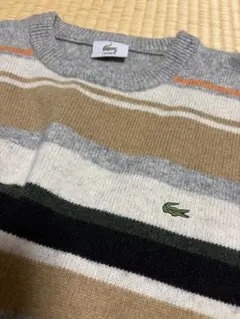 LACOSTE ラコステ マルチボーダー ニット セーター サイズ4