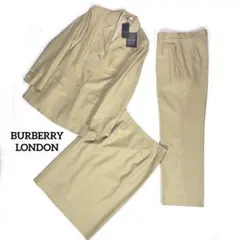 未使用 バーバリーロンドン カシミヤ混 セットアップ スーツ 3点セット M