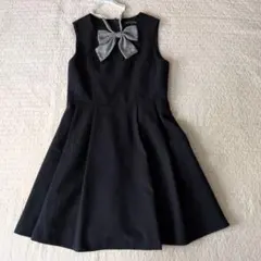 美品CHOPIN deuxフォーマルワンピース 150サイズ 紺　ネイビー卒業式