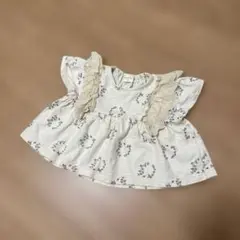 女の子　フリルトップス　70