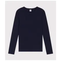 PETIT BATEAU　プチバトー　クルーネック長袖Ｔシャツ　XSのサムネイル