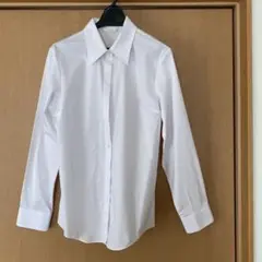 ワイシャツ カッターシャツ 9号 メンズ 長袖 白 レギュラーカラー