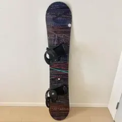 美品！バートン BURTON FEATHER ボード ビンディング セット BURTON Feather/Pony 2点セット ケース付 サイズ140cm 【中古