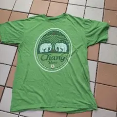 古着 Chang Beer 緑 Tシャツ