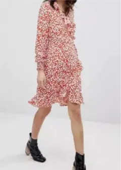 美品 プリントラップワンピース VERO MODA 海外