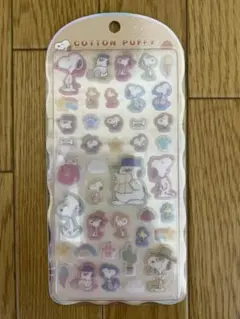 スヌーピー コットンパフィーシール　ボンボンドロップシール