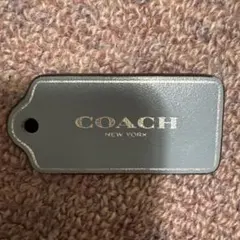 COACH チャーム キーホルダー グレー New York