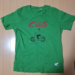 ホンダ バイクイラスト Tシャツ Lサイズ 緑