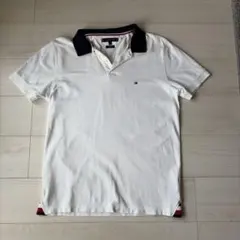 TOMMY HILFIGER ホワイト ポロシャツ M ゴルフウェア