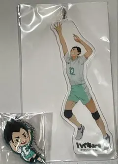 ハイキュー　金田一勇太郎　アクリルキーホルダー ラバーストラップ　２点セット