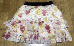 a closet wears inc. 花柄フレアミニスカート ウェスト56cm