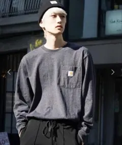 Carhartt カーハート ポケットロングTシャツ ロンＴ タグ付きmサイズ