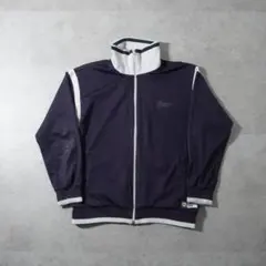 00s Y2K PUMA 筆記体スクリプトロゴ ジャージ ネイビー ホワイト L