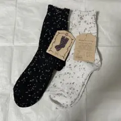 GLEN CLYDE 星モチーフ ソックス 2色セット