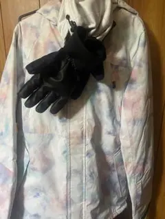 マルチカラースノーボードウェア 手袋付き