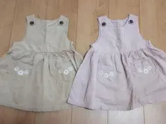 ベビー ワンピース 2色セット 女の子 90cm