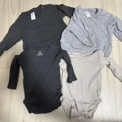 H&M 長袖ロンパース 4点セット 2〜4month