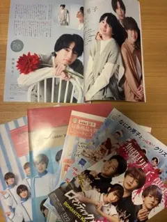 なにわ男子 ローソン コラボ クリアファイル 雑誌切り抜きセット　雑誌