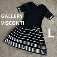 美品！GALLERY VISCONTI ギャラリービスコンティワンピース L 黒