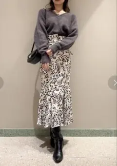 スナイデル　sustainableバリエマーメイドスカート 0サイズ