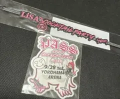 特別二件套 LiSA 橫濱初日限定 刺繡手鍊 票根貼紙