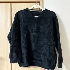 ドロップショルダー オーバーサイズ ふわふわセーター