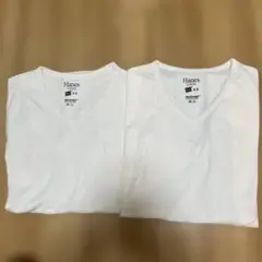 Hanes ヘインズ　メンズ　Vネック Tシャツ 2枚セット Sサイズ　未使用