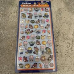 ボンボンドロップシールミニ　ズートピア