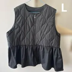 新品未使用　キルティングベスト　L