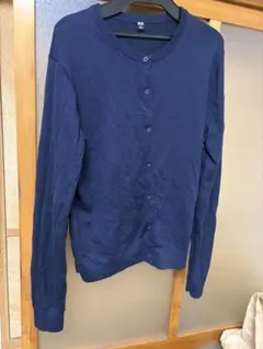 GU XL ブラウン ニット シアーカーディガンZ