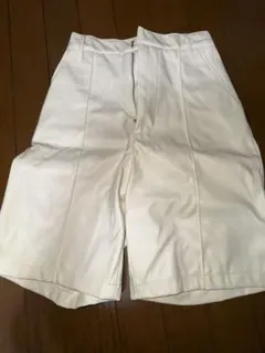 ホワイト Mサイズ ハーフパンツ