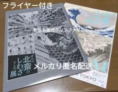 【公式フライヤー付き・新品未使用】北斎のしわざ展　Wクリアファイル
