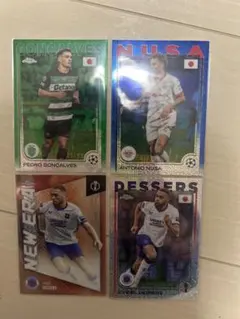 ToppsUEFA 枚数限定カード含 4枚セット