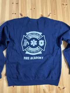 JERZEES FIRE ACADEMY スウェット L 消防 カレッジ 古着