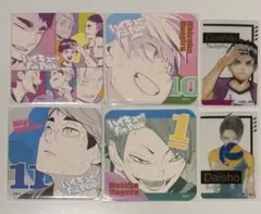 ハイキュー!! FAN PARK アートコースター 箔押しクリアカード セット