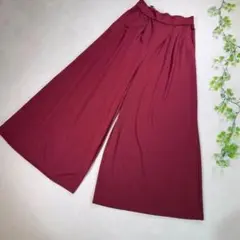 ゴム ガウチョパンツ