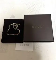 GUCCI グッチ ボールチェーン ブレスレット トグル ハート