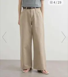 Lee*DOORS ワイドストレートパンツ