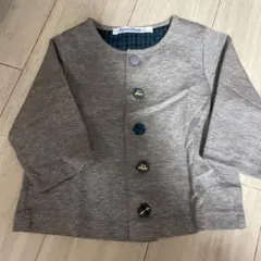 familiar ファミリアカーディガン 70サイズ グレー
