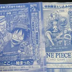 ワンピースカード 週刊少年ジャンプ 付録 ルフィ プロモ 未開封