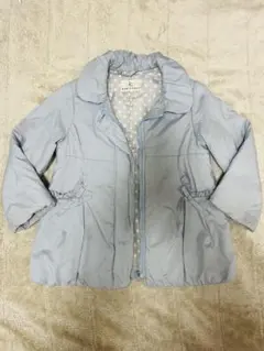 KUMIKYOKU キッズ　水色 中綿コート100-110cm