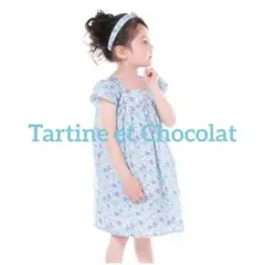 タルティーヌエショコラ　100　ワンピース　リバティ　花