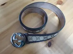 本日限定価格！！『超美品』GUCCIインターロッキングＧＧベルト