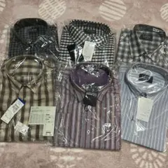 メンズ 襟付き シャツ 6枚セット