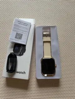 ホワイト スマートウォッチ 本体