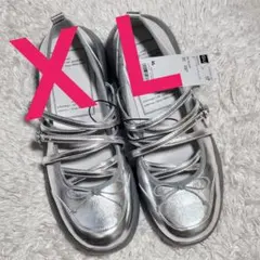 GU/メリージェーンシューズ/ by rokh/ロク/シルバーXL(送料込み)