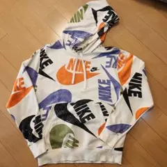 Nike カラフル ロゴ フード付きパーカー S