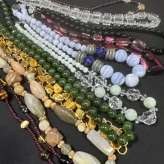 2948★お得★天然石　ネックレス　10点まとめ売り　アクセサリーパーツにも